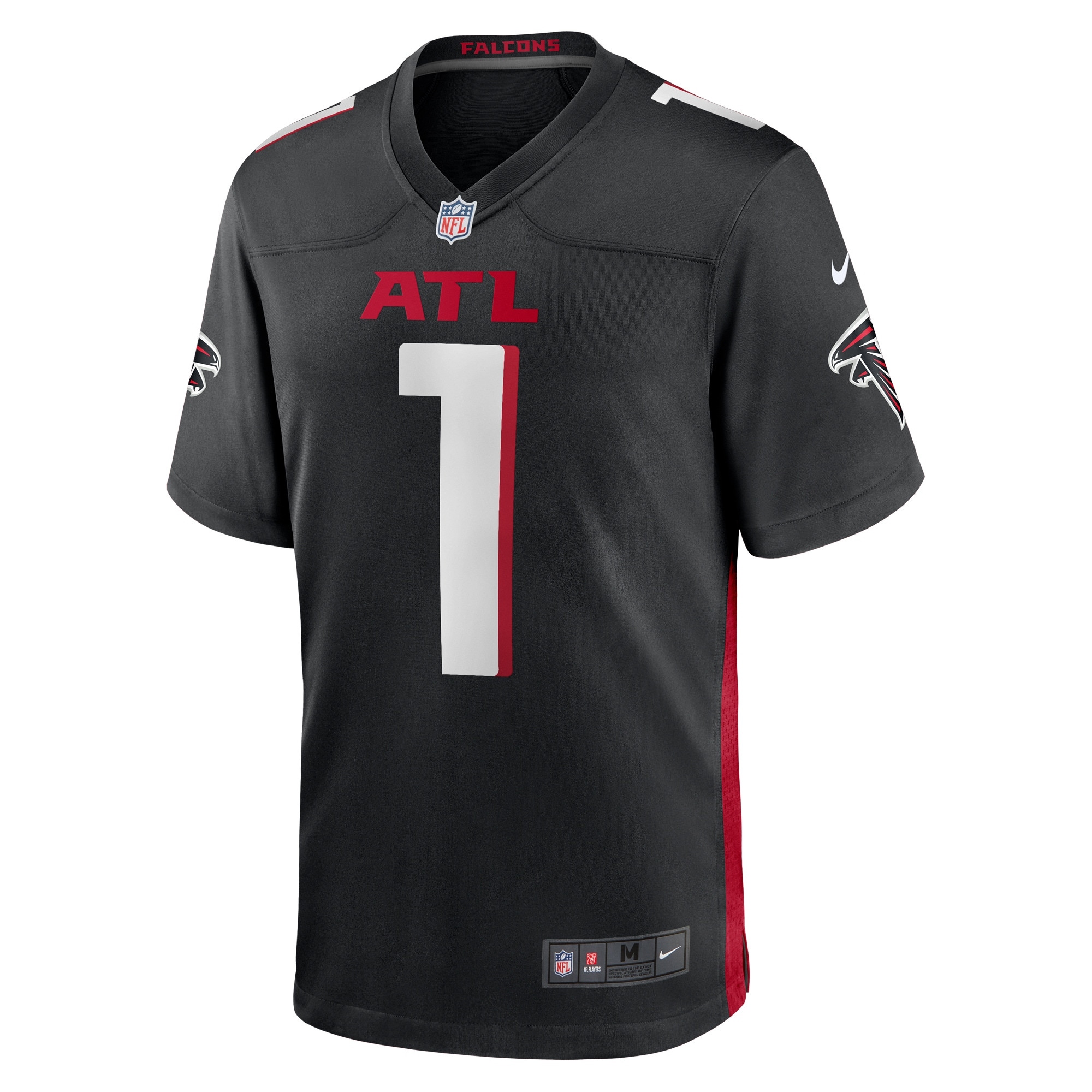 Michael Penix Jr. Atlanta Falcons 2024 NFL Draft First Round Pick Player Game Jersey - Black JS3129 nicesnker - Image 2