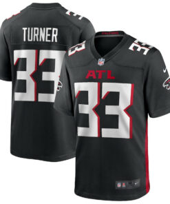 Michael Turner 33 Atlanta Falcons Men Game Retired Jersey - Black JS3729 nicesnker
