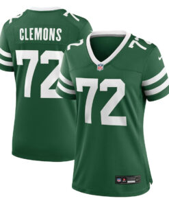 Micheal Clemons 72 New York Jets Women's Team Game Jersey - Legacy Green JS2875 nicesnker