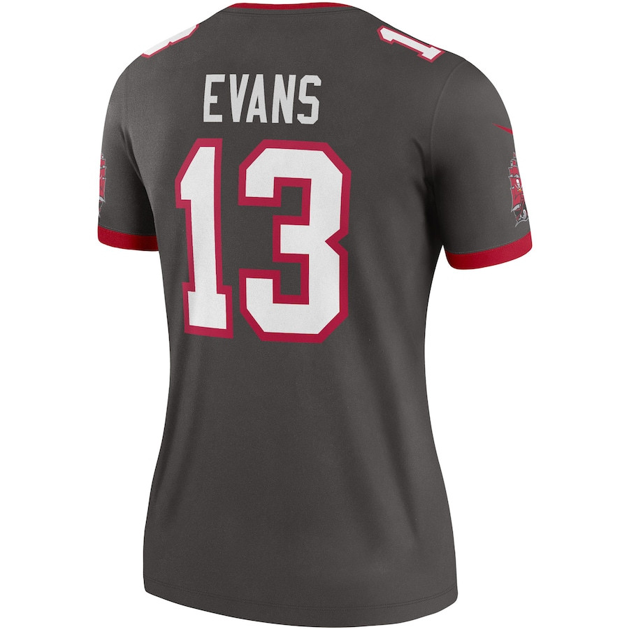 Mike 13 Evans Tampa Bay Buccaneers Women Alternate Legend Jersey - Pewter JS9330 nicesnker - Image 3