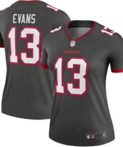 Mike 13 Evans Tampa Bay Buccaneers Women Alternate Legend Jersey - Pewter JS9330 nicesnker