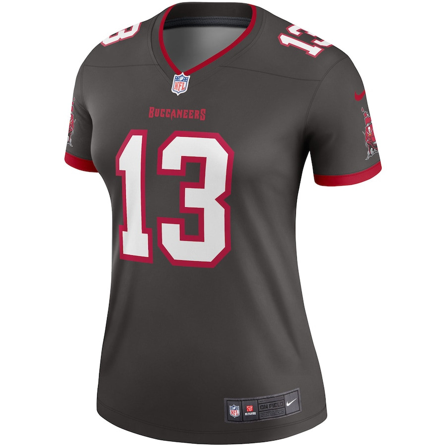 Mike 13 Evans Tampa Bay Buccaneers Women Alternate Legend Jersey - Pewter JS9330 nicesnker - Image 2