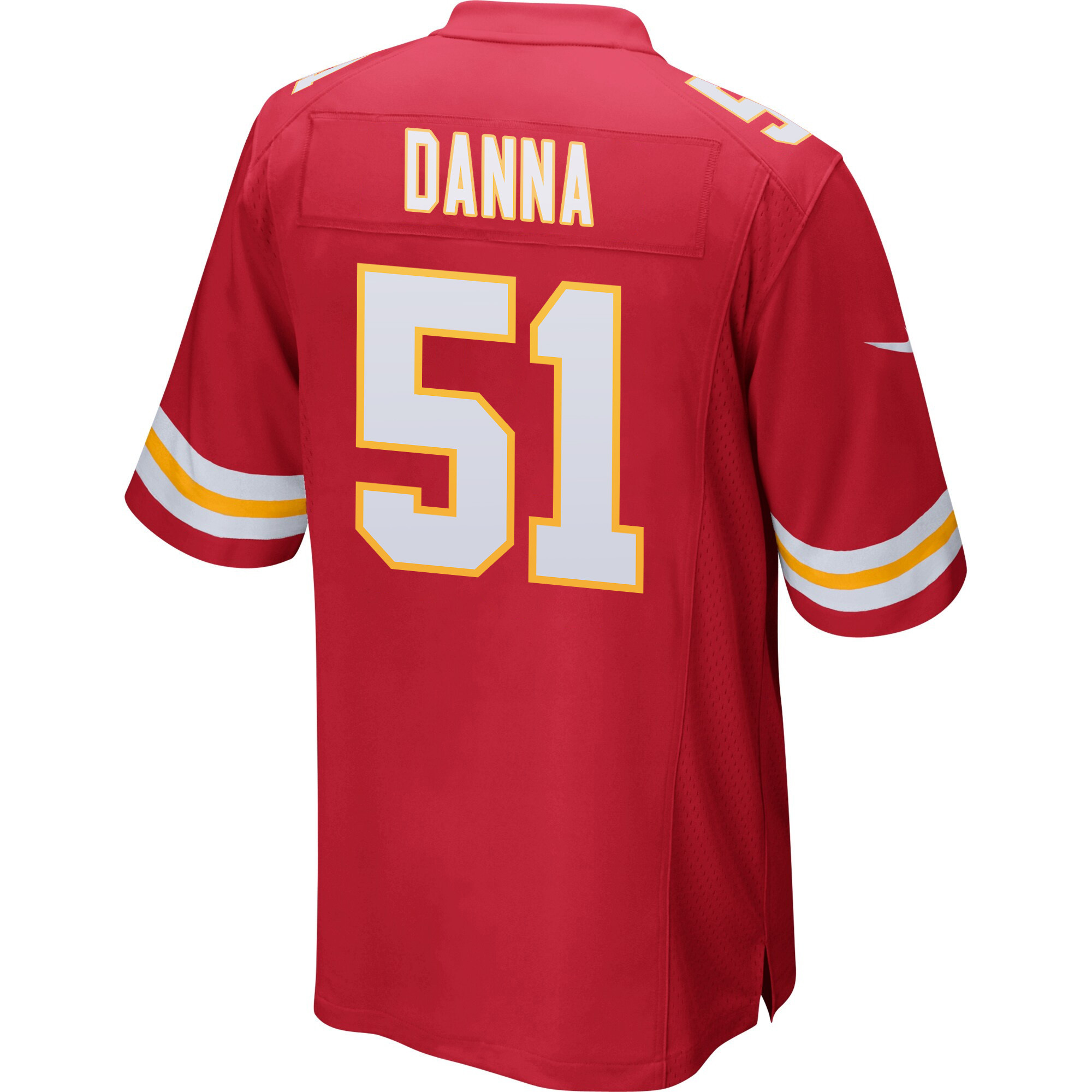 Mike Danna 51 Kansas City Chiefs AFC Champions Patch Game Men Jersey - Red JS7188 nicesnker - Image 3