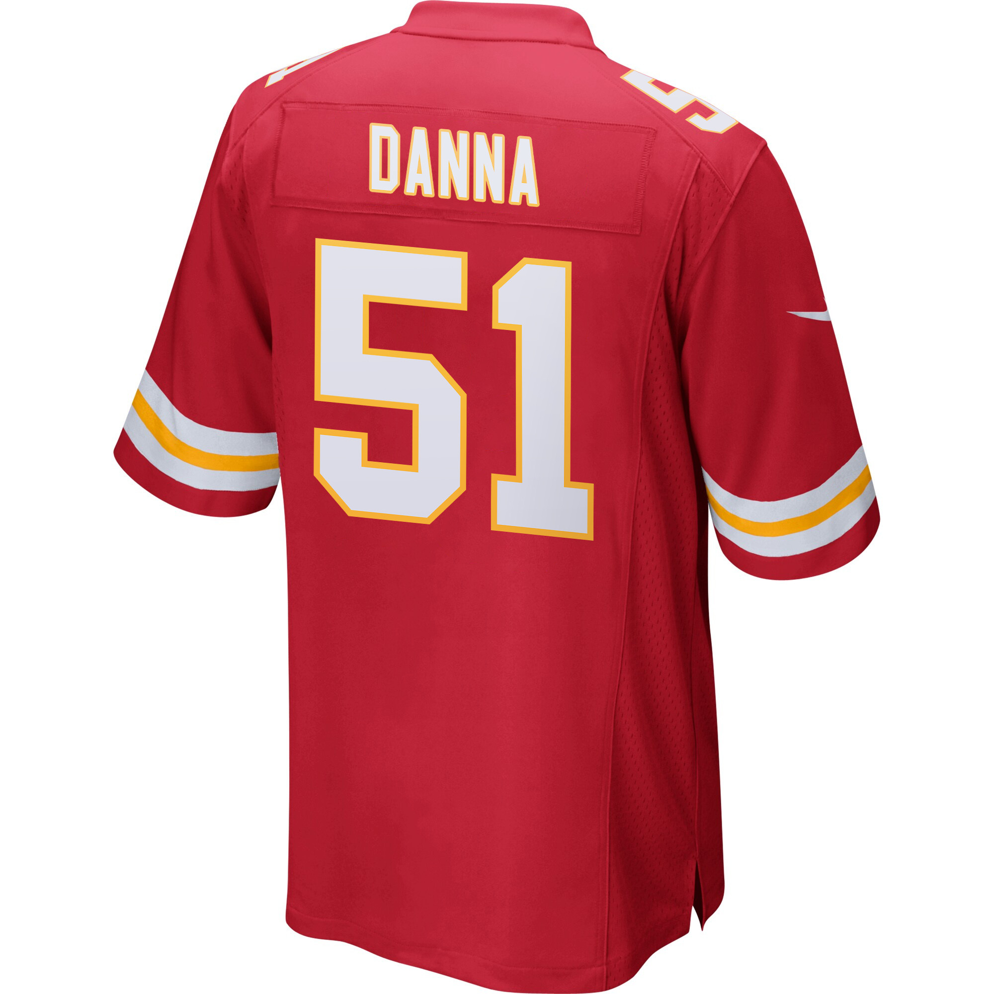 Mike Danna 51 Kansas City Chiefs Super Bowl LIX New Orleans Patch Game Men Jersey - Red JS2856 nicesnker - Image 2