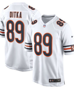 Mike Ditka 89 Chicago Bears Men Retired Game Jersey - White JS2303 nicesnker
