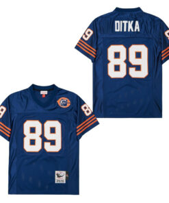 Mike Ditka 89 Chicago Bears Retro Throwback Men Jersey - Navy JS9786 nicesnker
