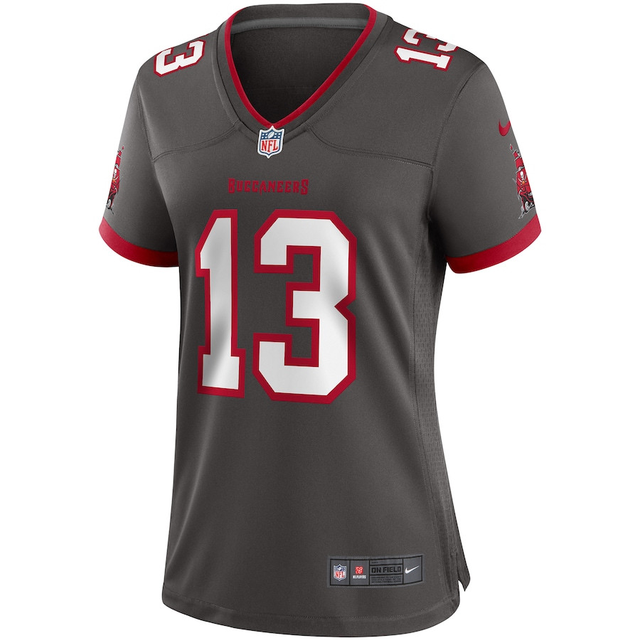 Mike Evans 13 Tampa Bay Buccaneers Women Alternate Game Jersey - Pewter JS8091 nicesnker - Image 2