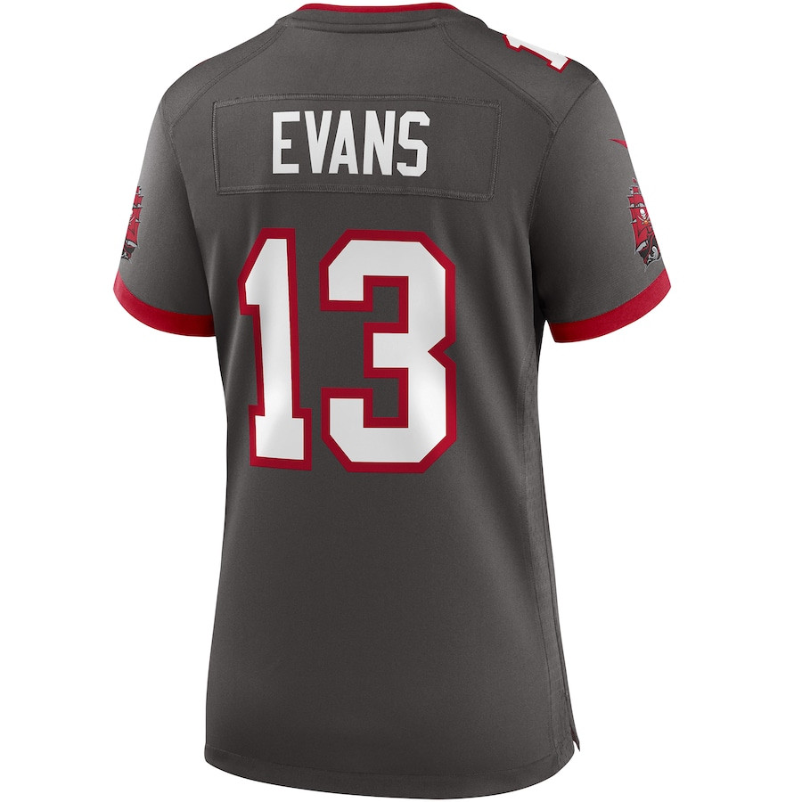 Mike Evans 13 Tampa Bay Buccaneers Women Alternate Game Jersey - Pewter JS8091 nicesnker - Image 3