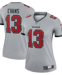 Mike Evans 13 Tampa Bay Buccaneers Women Inverted Legend Jersey - Gray JS1863 nicesnker