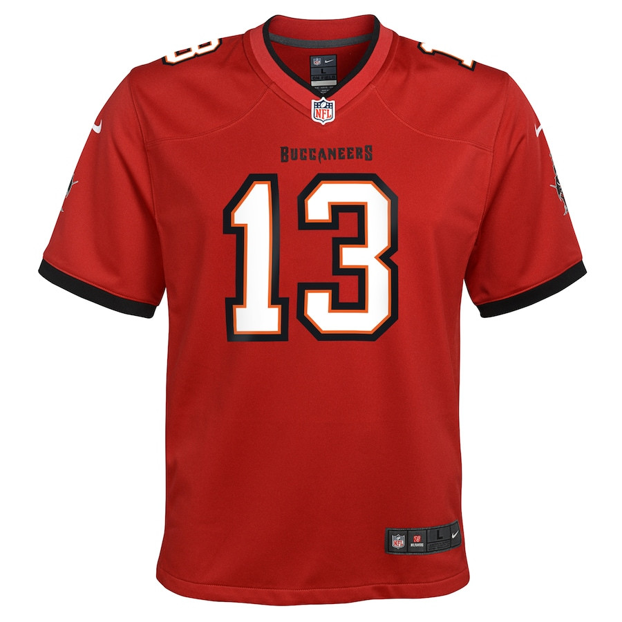 Mike Evans 13 Tampa Bay Buccaneers YOUTH Game Jersey - Red JS2683 nicesnker - Image 2