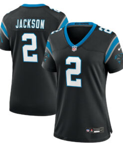 Mike Jackson 2 Carolina Panthers Women's Game Jersey - Black JS7169 nicesnker