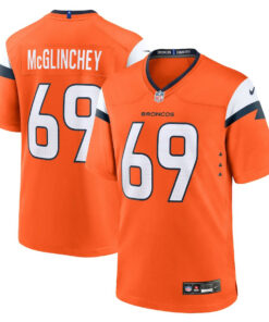 Mike McGlinchey 69 Denver Broncos Team Game Men Jersey - Orange JS3078 nicesnker