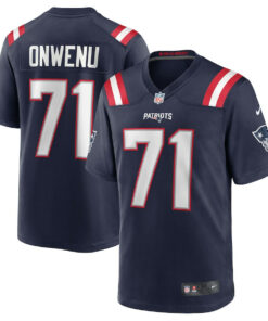 Mike Onwenu 71 New England Patriots Men Team Game Jersey - Navy JS4378 nicesnker