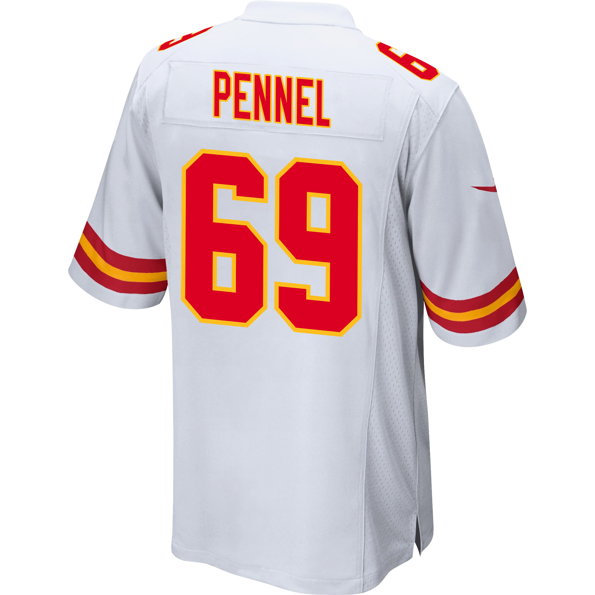 Mike Pennel 69 Kansas City Chiefs AFC Champions Patch Game Men Jersey - White JS3009 nicesnker - Image 3