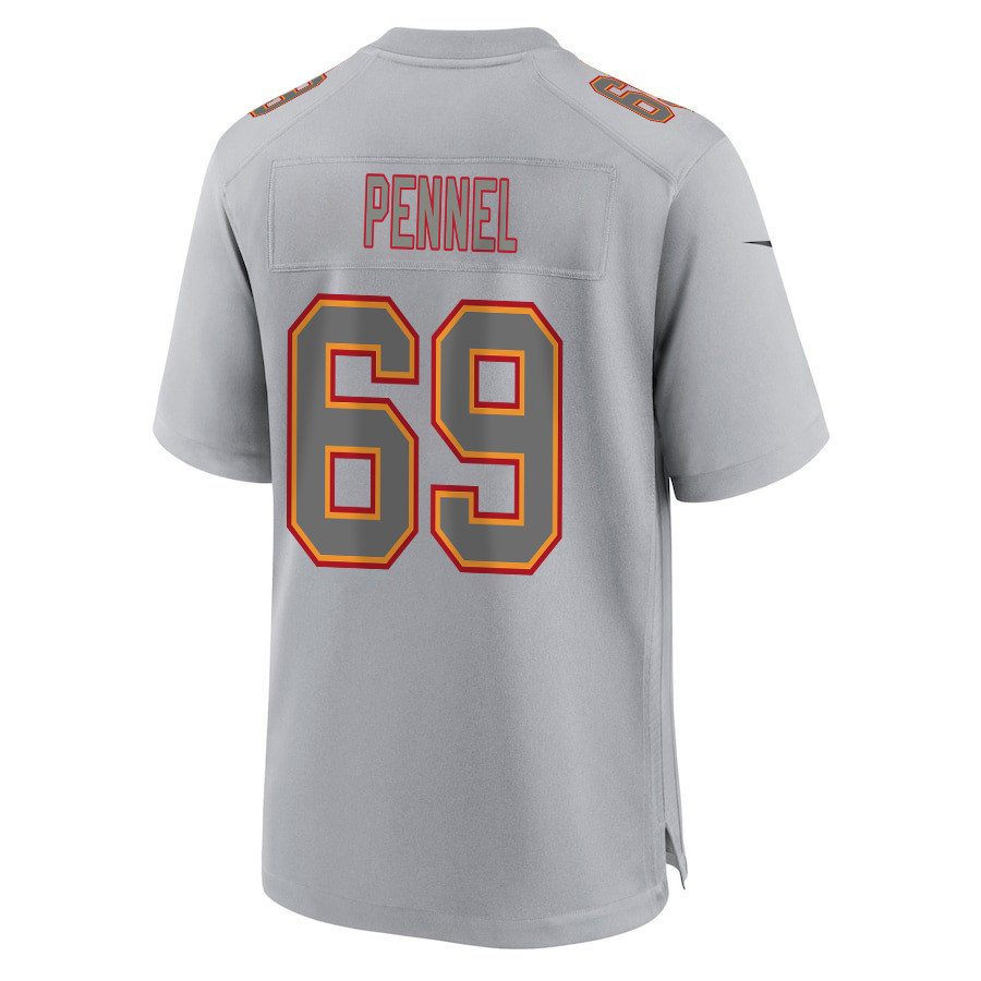 Mike Pennel 69 Kansas City Chiefs Super Bowl LVIII Champions 4X Atmosphere Fashion Game Men Jersey - Gray JS3968 nicesnker - Image 3