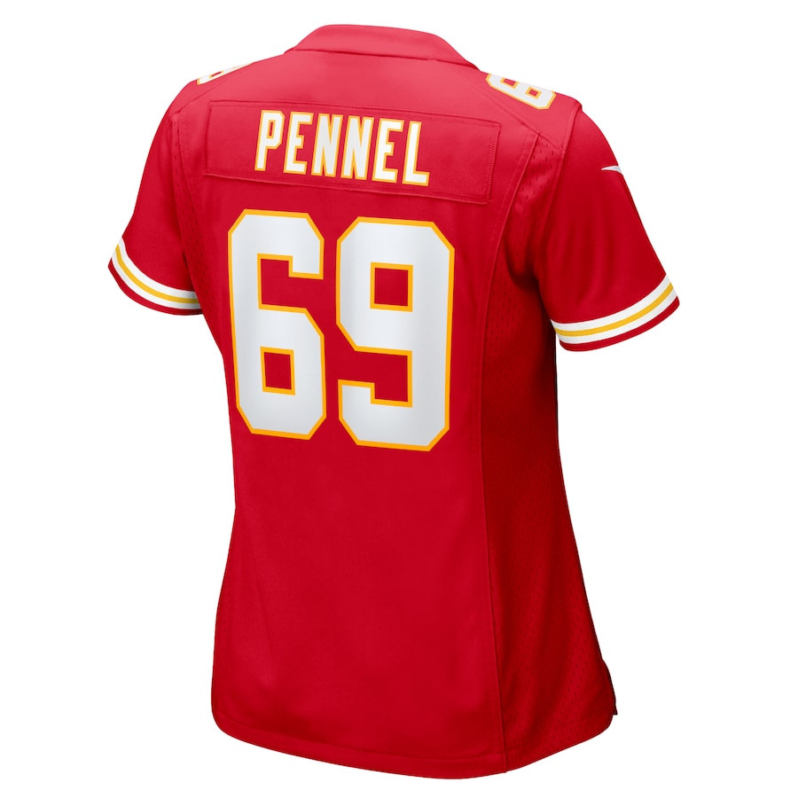 Mike Pennel 69 Kansas City Chiefs Women's Game Jersey - Red JS9768 nicesnker - Image 3