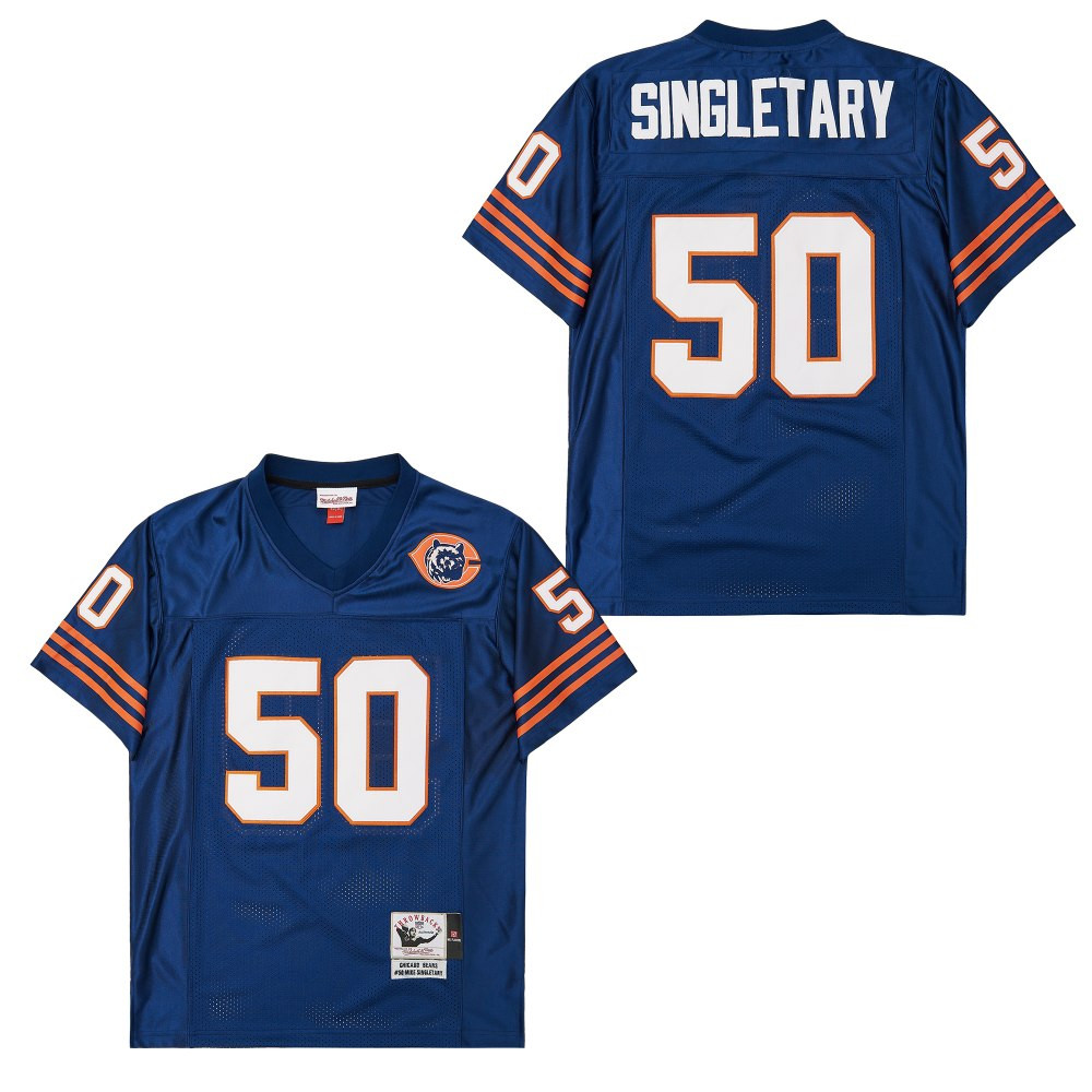 Mike Singletary 50 Chicago Bears Retro Throwback Men Jersey - Navy JS8490 nicesnker