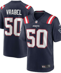 Mike Vrabel 50 New England Patriots Game Retired Player Men Jersey - Navy JS9074 nicesnker