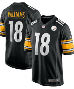 Mike Williams 18 Pittsburgh Steelers Game Men Jersey - Black JS3003 nicesnker