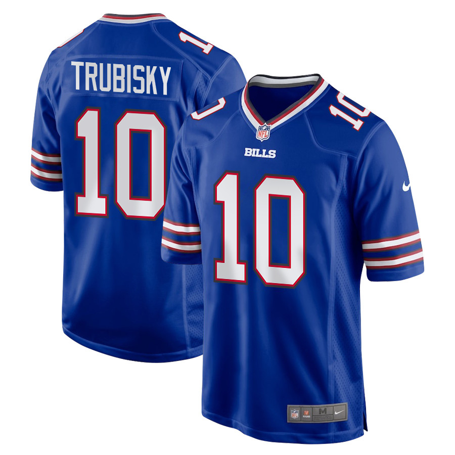 Mitch Trubisky 10 Buffalo Bills Team Game Men Jersey - Royal JS9476 nicesnker