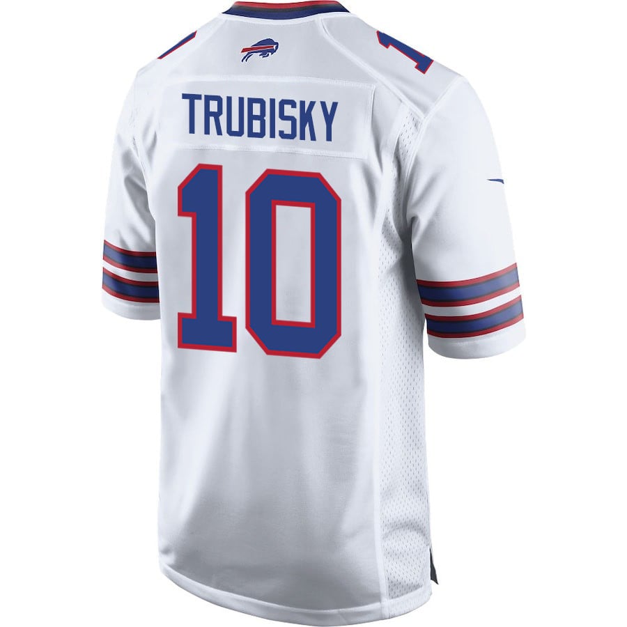Mitch Trubisky 10 Buffalo Bills Team Game Men Jersey - White JS3560 nicesnker - Image 3