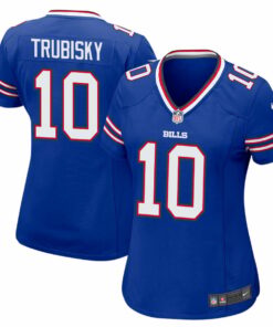 Mitch Trubisky 10 Buffalo Bills Team Game Women Jersey - Royal JS7413 nicesnker
