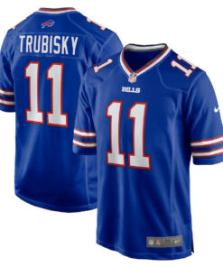 Mitchell Trubisky 11 Buffalo Bills Game Men Jersey - Royal JS7182 nicesnker