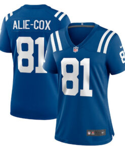 Mo Alie-Cox 81 Indianapolis Colts Women's Game Jersey - Royal JS3998 nicesnker