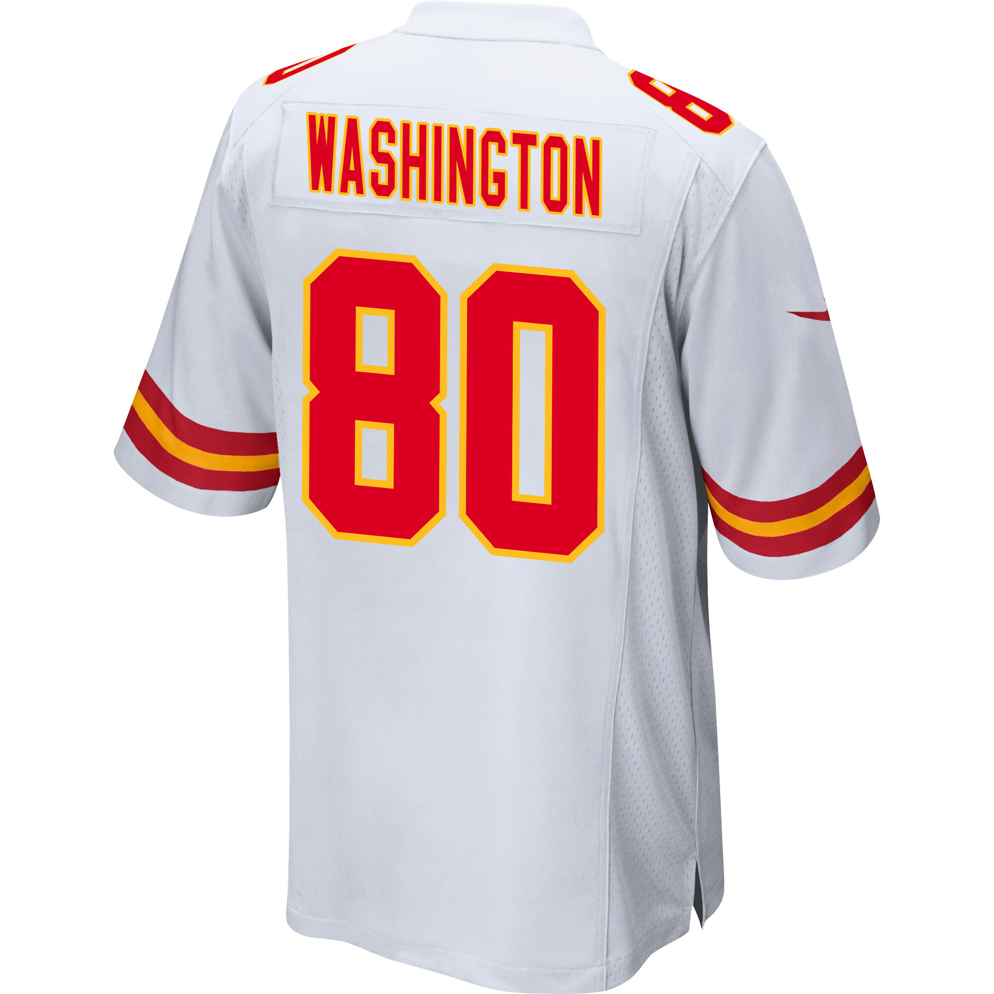 Montrell Washington 80 Kansas City Chiefs Super Bowl LVIII Champions 4X Game Men Jersey - White JS1413 nicesnker - Image 3