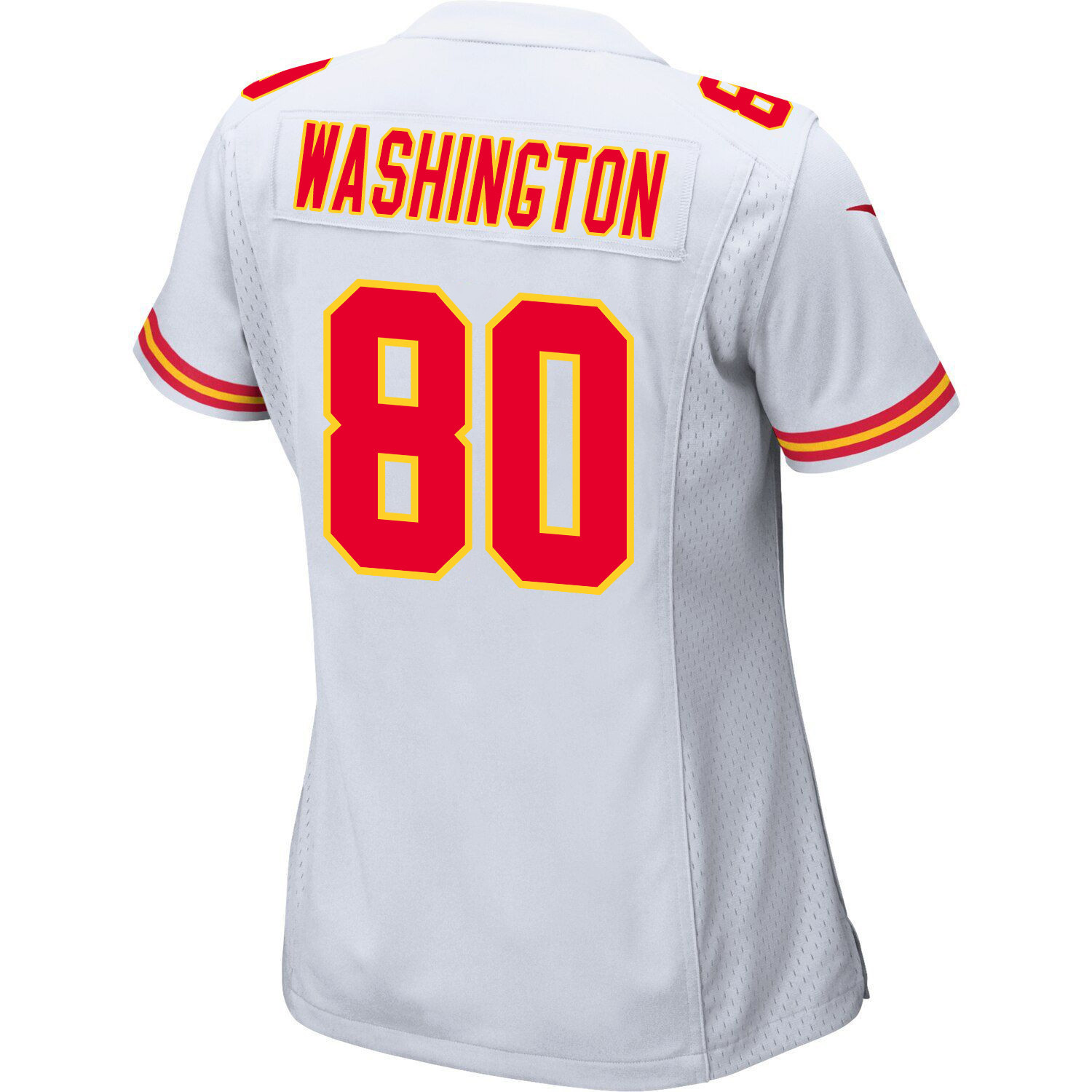 Montrell Washington 80 Kansas City Chiefs Super Bowl LVIII Champions 4X Game Women Jersey - White JS5054 nicesnker - Image 3