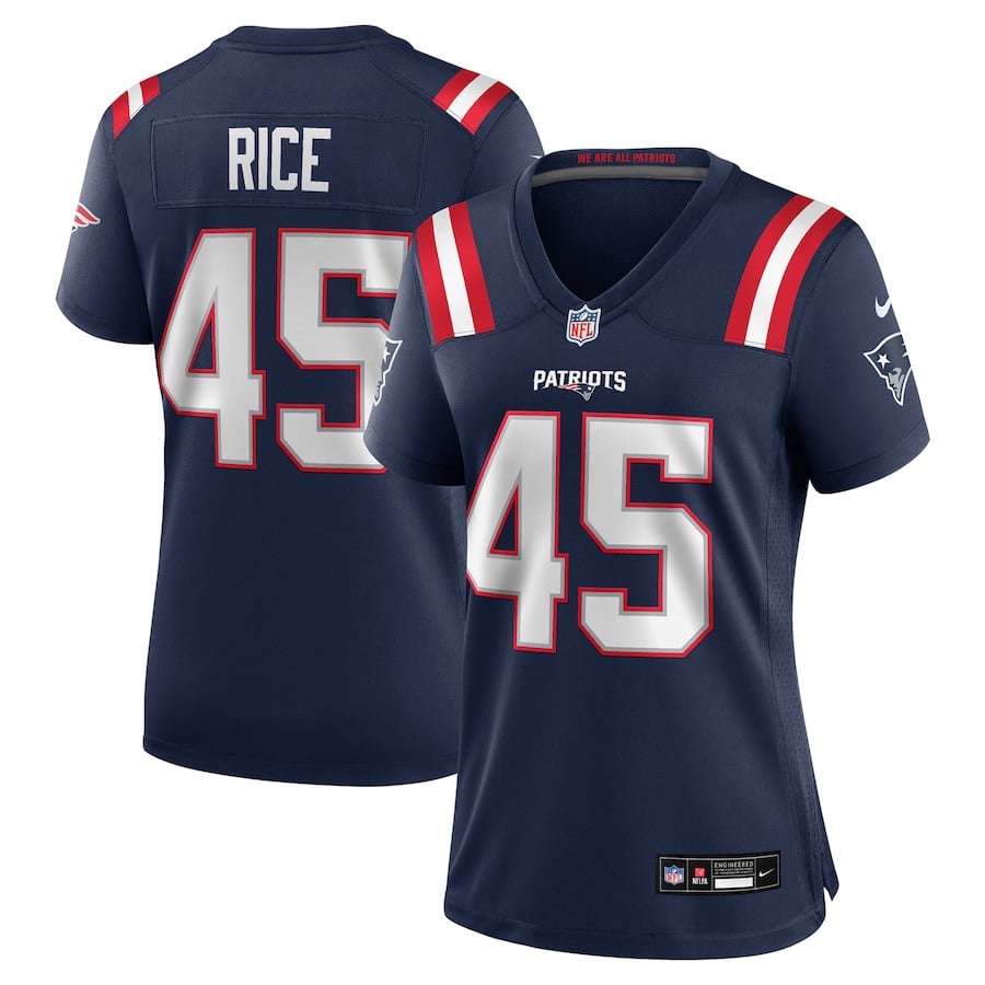 Monty Rice 45 New England Patriots Women's Game Jersey - Navy JS5115 nicesnker