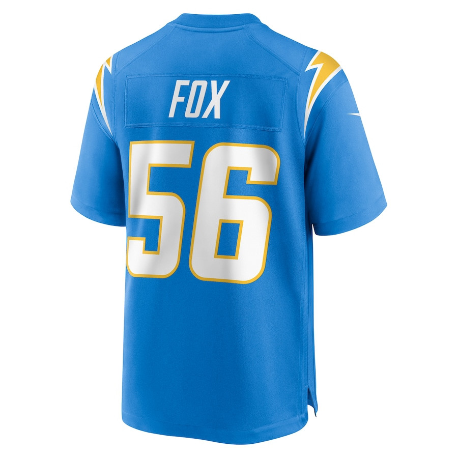 Morgan Fox 56 Los Angeles Chargers Team Game Men Jersey - Powder Blue JS8407 nicesnker - Image 3