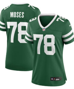 Morgan Moses 78 New York Jets Women's Team Game Jersey - Legacy Green JS8950 nicesnker