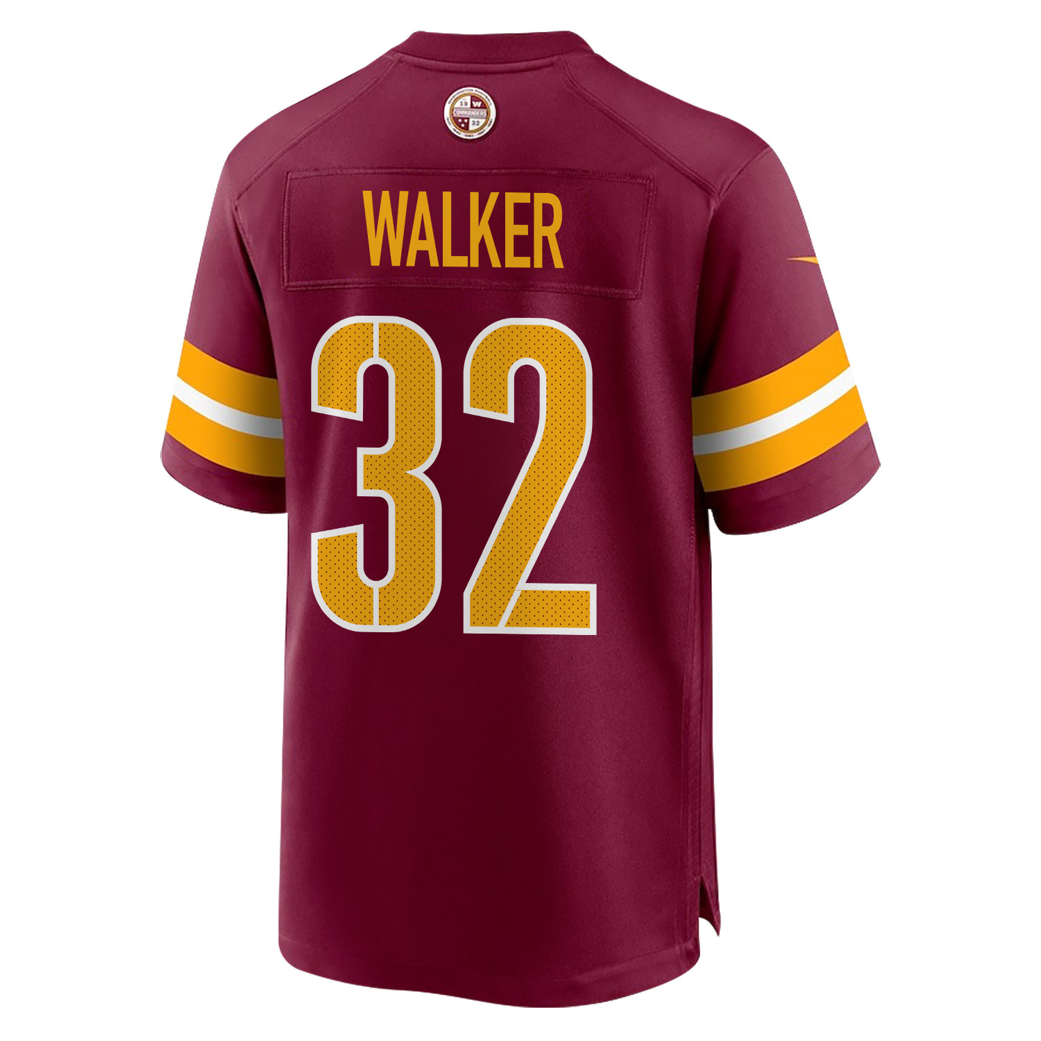 Mykal Walker 32 Washington Commanders Super Bowl LIX Champions Patch 'New Orleans - A Symphony of Sport' EMBROIDERED Game Men Jersey - Burgundy JS2529 nicesnker - Image 2