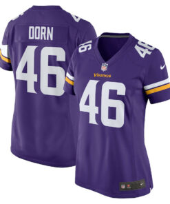 Myles Dorn 46 Minnesota Vikings Women Game Jersey - Purple JS7231 nicesnker