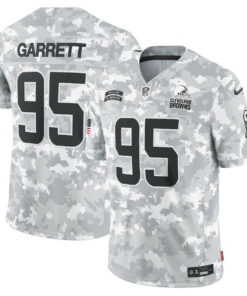 Myles Garrett 95 Cleveland Browns 2024 Salute to Service Limited Men Jersey - Arctic Camo JS3367 nicesnker