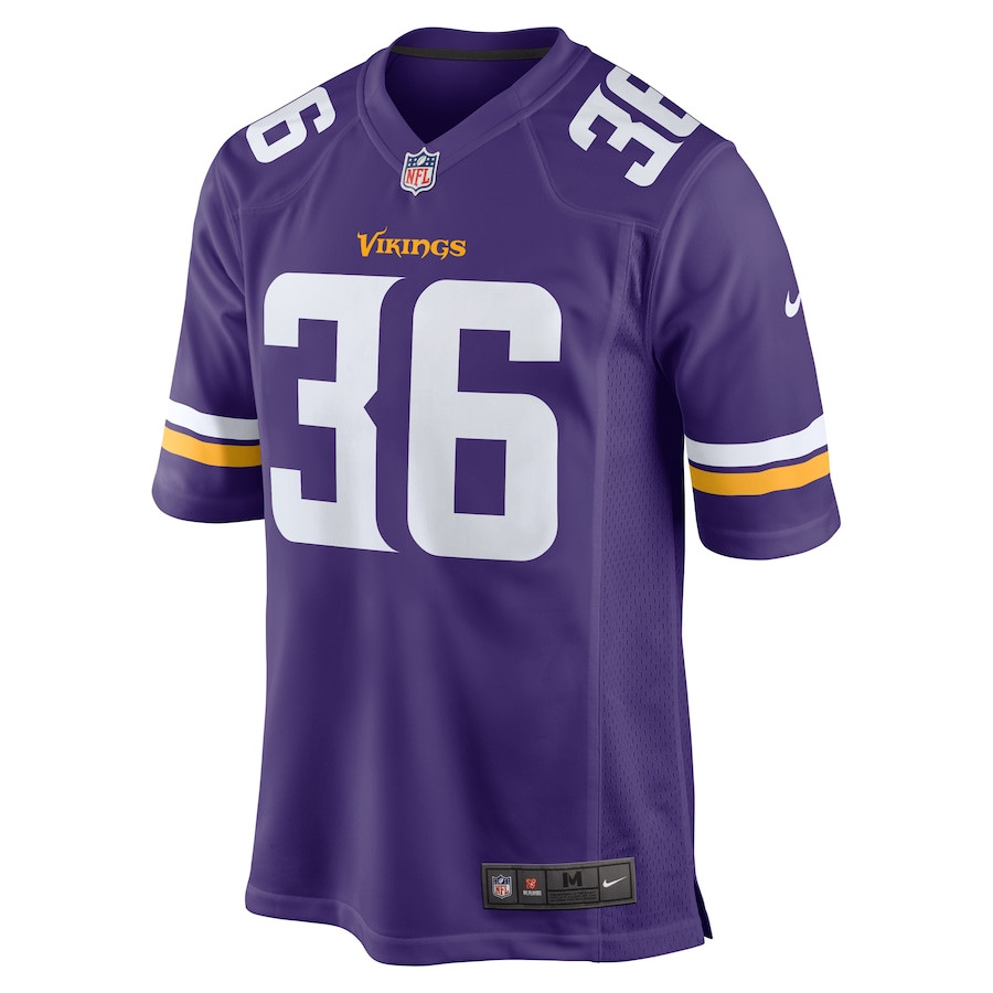 NaJee Thompson 36 Minnesota Vikings Game Men Jersey - Purple JS6323 nicesnker - Image 2