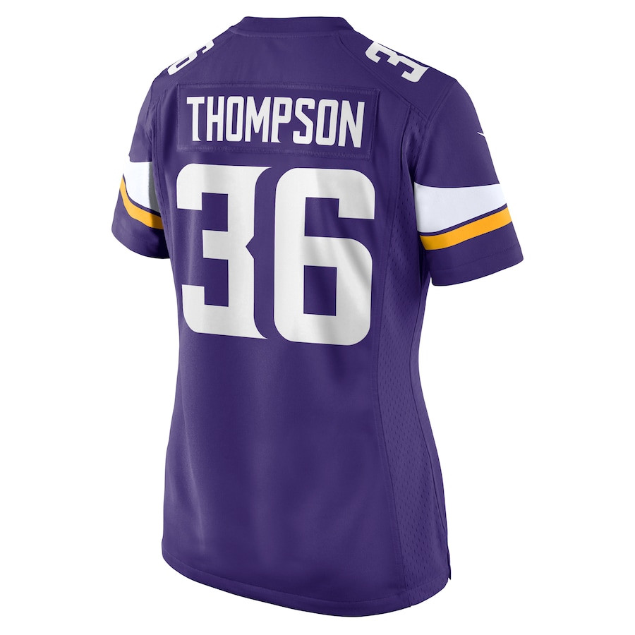 NaJee Thompson 36 Minnesota Vikings Women's Game Jersey - Purple JS3583 nicesnker - Image 3