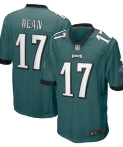 Nakobe Dean 17 Philadelphia Eagles Men Game Jersey - Green JS6335 nicesnker