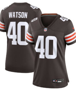 Nathaniel Watson 40 Cleveland Browns Women's Game Jersey - Brown JS5418 nicesnker