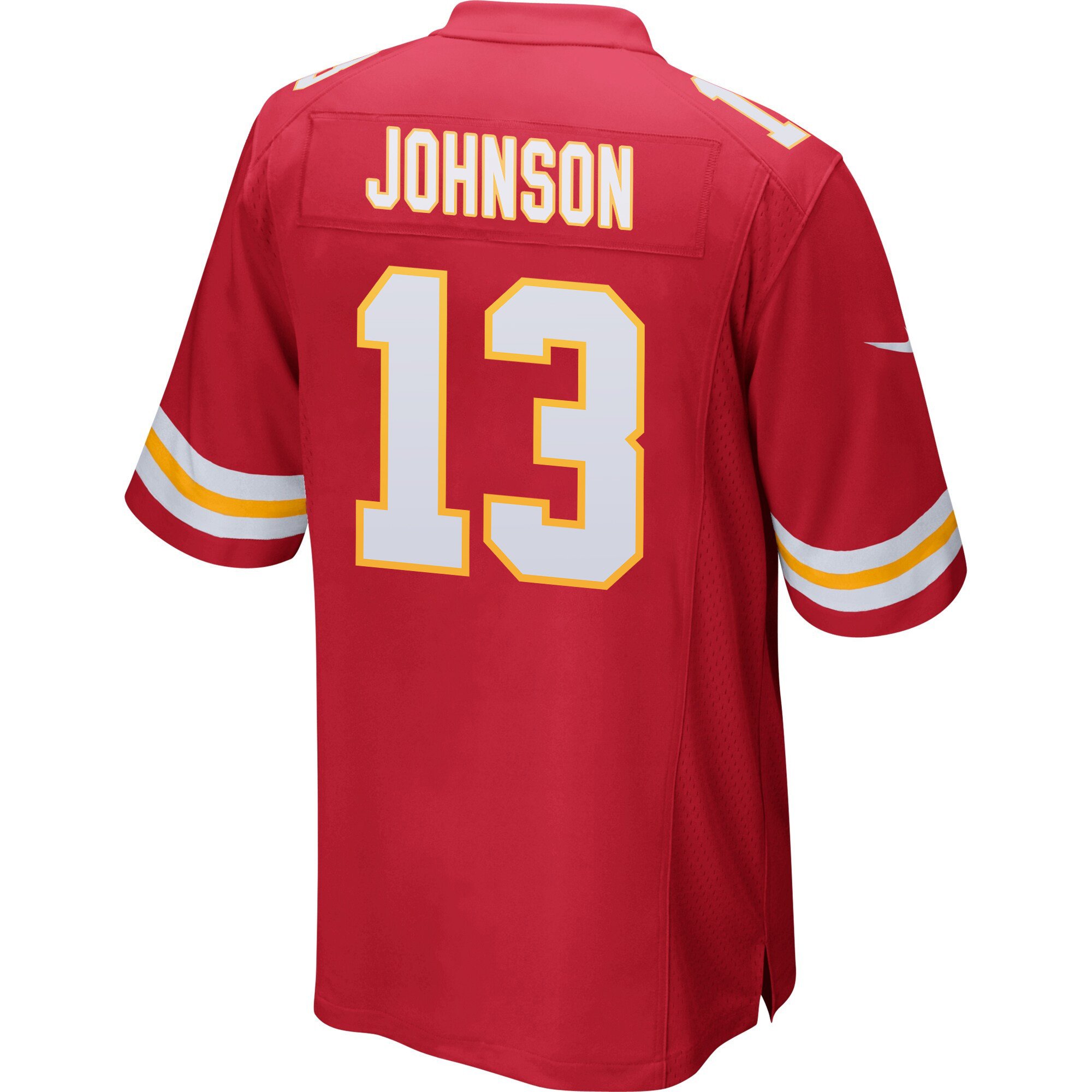 Nazeeh Johnson 13 Kansas City Chiefs AFC Champions Patch Game Men Jersey - Red JS4303 nicesnker - Image 3