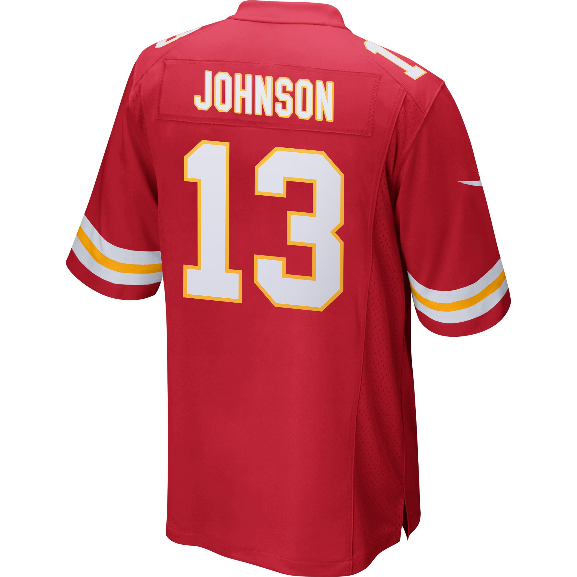 Nazeeh Johnson 13 Kansas City Chiefs Super Bowl LIX New Orleans Patch Game Men Jersey - Red JS9889 nicesnker - Image 2