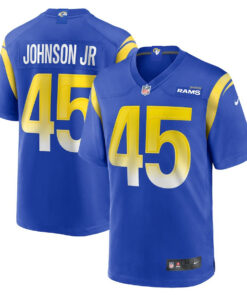 Neal Johnson Jr 45 Los Angeles Rams Game Men Jersey - Royal JS5172 nicesnker