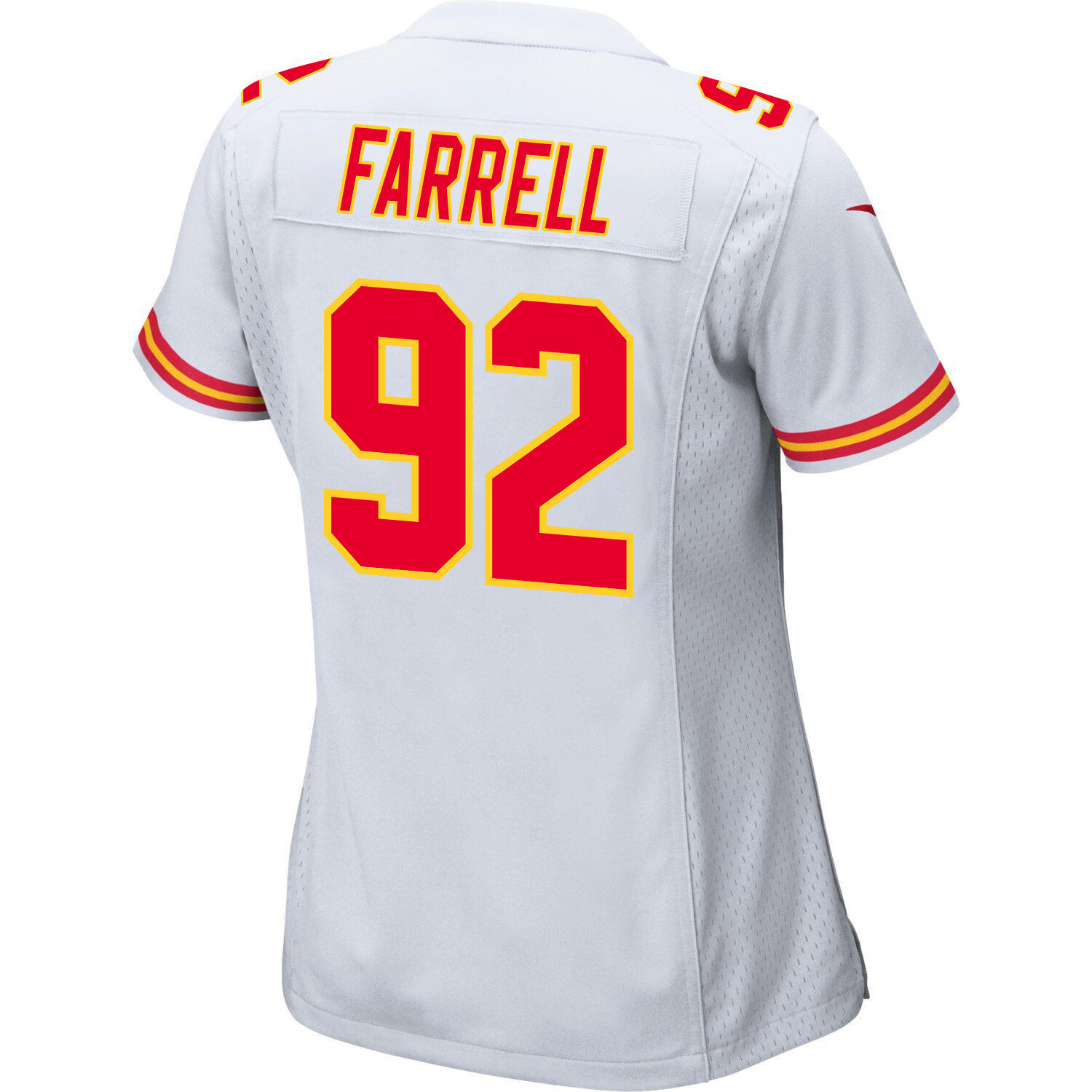 Neil Farrell 92 Kansas City Chiefs Super Bowl LVIII Champions 4 Stars Patch Game Women Jersey - White JS4815 nicesnker - Image 3