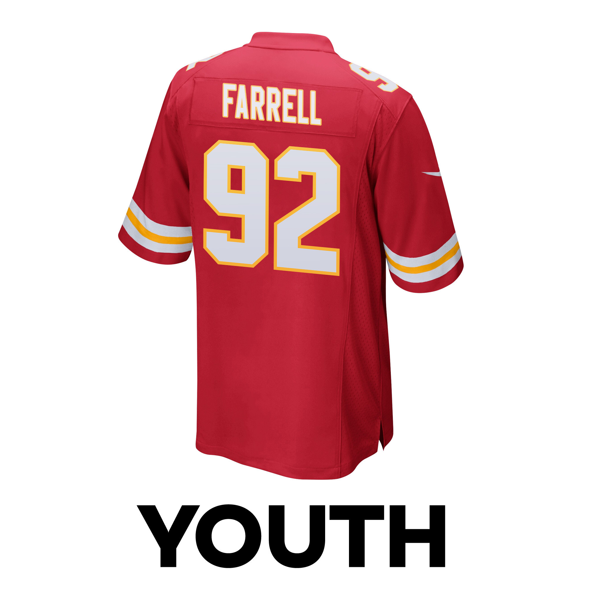 Neil Farrell 92 Kansas City Chiefs Super Bowl LVIII Champions 4X Game YOUTH Jersey - Red JS2815 nicesnker - Image 3