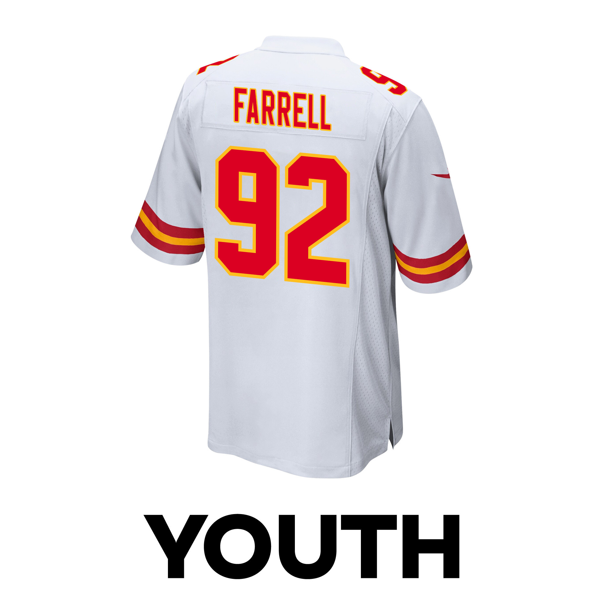 Neil Farrell 92 Kansas City Chiefs Super Bowl LVIII Champions 4X Game YOUTH Jersey - White JS4257 nicesnker - Image 3