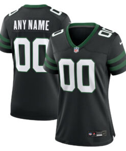 New York Jets Alternate Game Jersey Customized - Women, Black JS9373 nicesnker