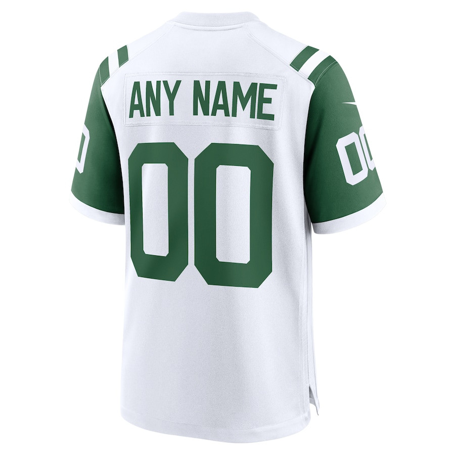 New York Jets Classic Alternate Custom Men Jersey - White JS7484 nicesnker - Image 3