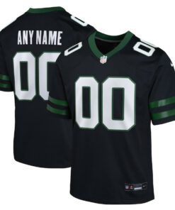 New York Jets Youth Game Jersey Customized , Legacy Black JS9335 nicesnker