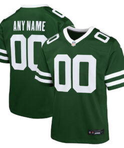 New York Jets Youth Game Jersey Customized, Legacy Green JS4095 nicesnker
